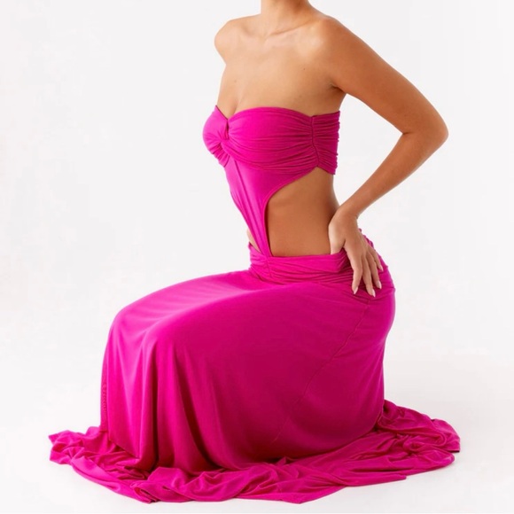 Peppermayo Dresses & Skirts - Peppermayo Fuchsia Maxi Dress